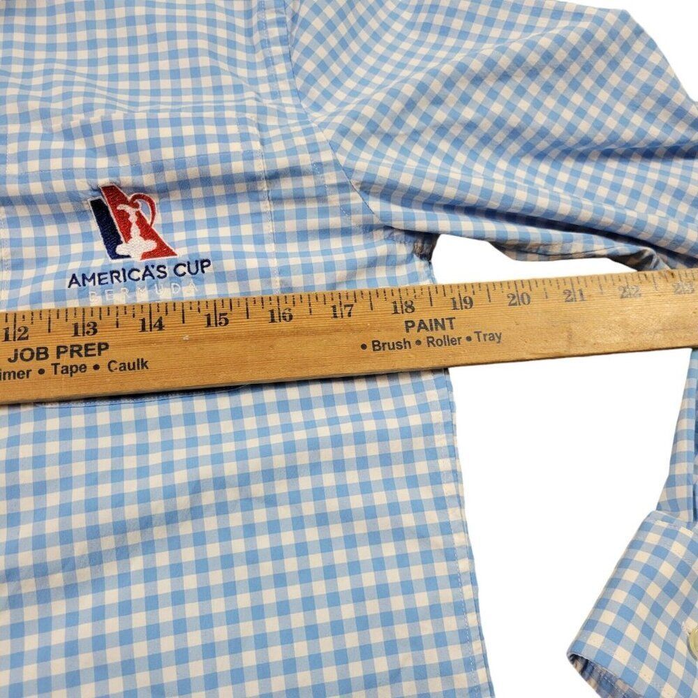 Vineyard Vines Shirt Mens XS Blue Americas Cup Classic Fit Murray Button Up - Picture 4 of 8